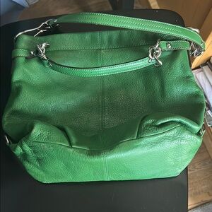 Coach Green Leather Bag